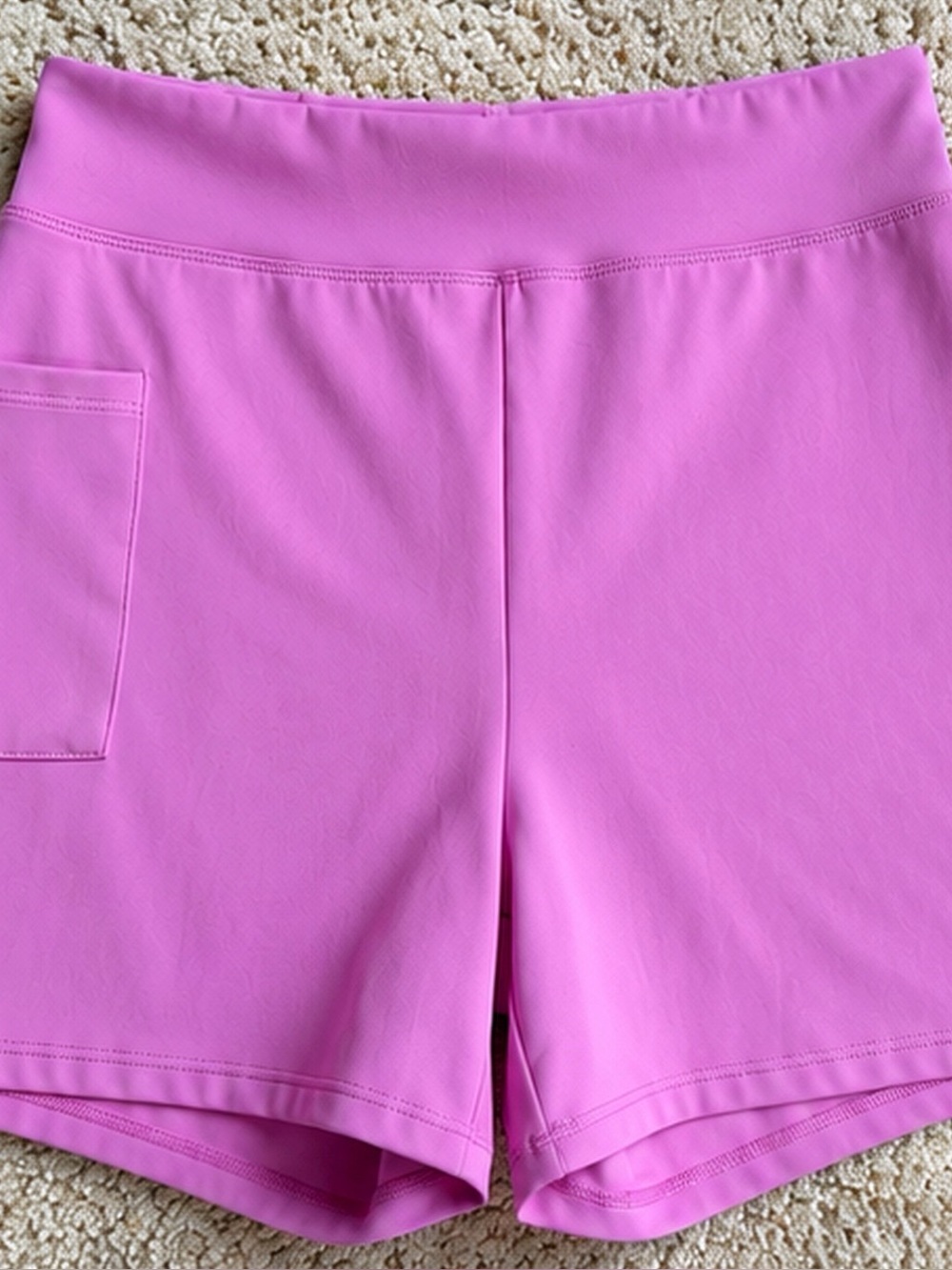 Sincerely Jules Active Pink High-Waisted Workout Shorts Size Medium